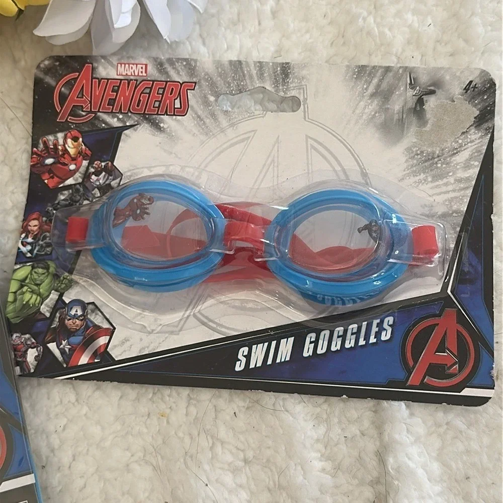 Marvel Avengers Kids Swim Bundle Goggles and Inflatable Arm Floats Set NEW